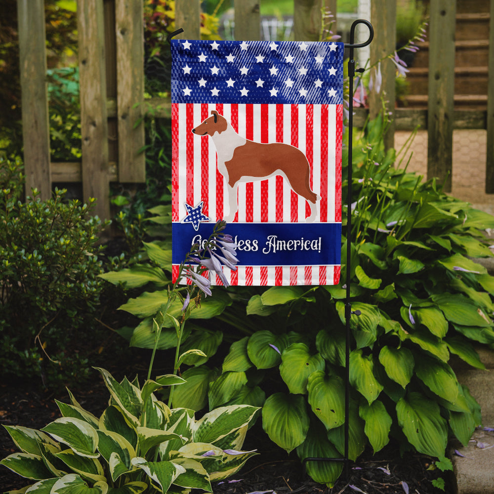 Smooth Collie American Flag Garden Size BB8423GF