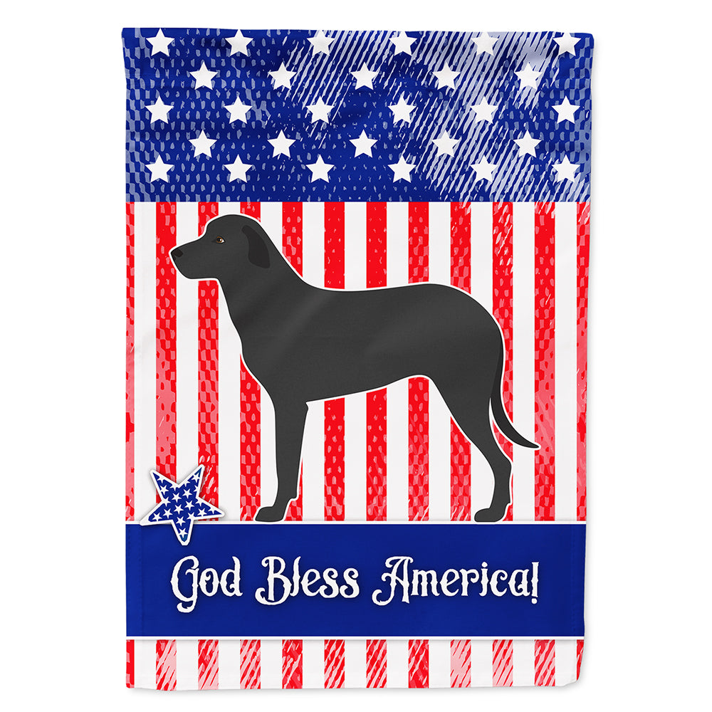 Majorca Shepherd Dog American Flag Canvas House Size BB8427CHF