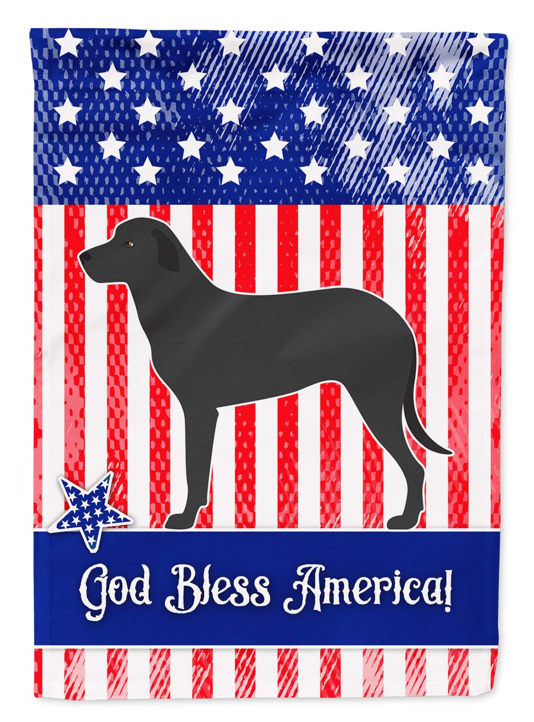 Majorca Shepherd Dog American Flag Garden Size BB8427GF
