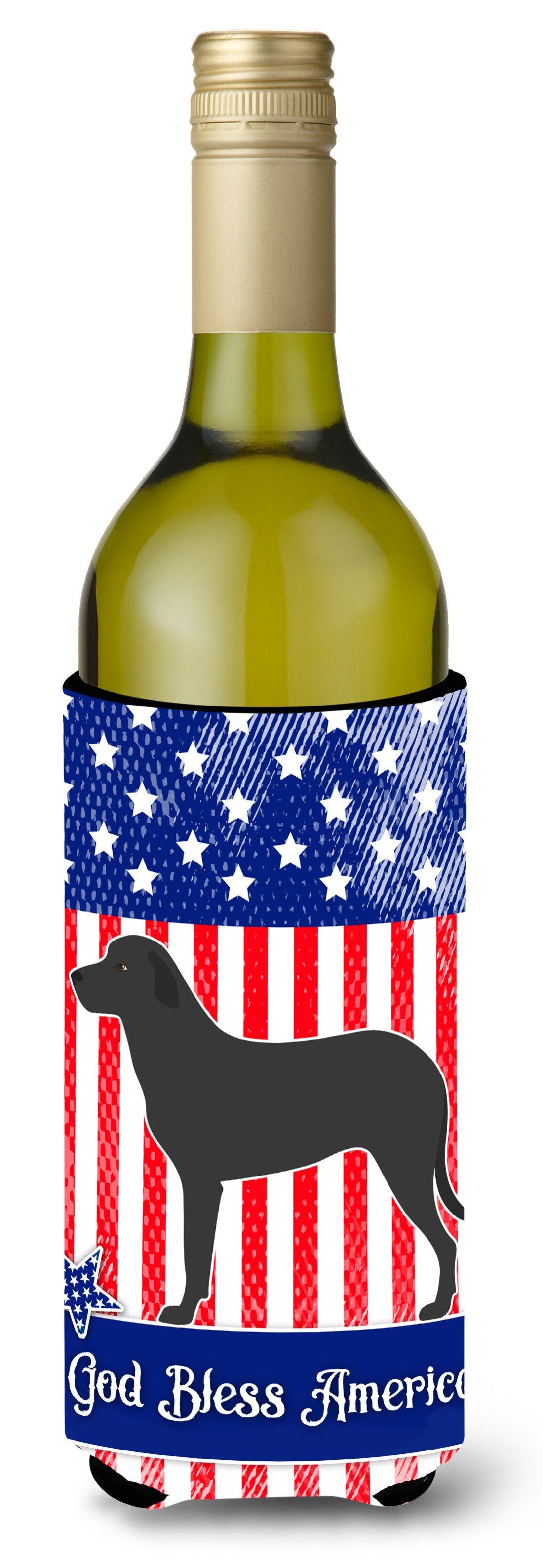 Majorca Shepherd Dog American Wine Bottle Beverge Insulator Hugger BB8427LITERK by Caroline&#39;s Treasures