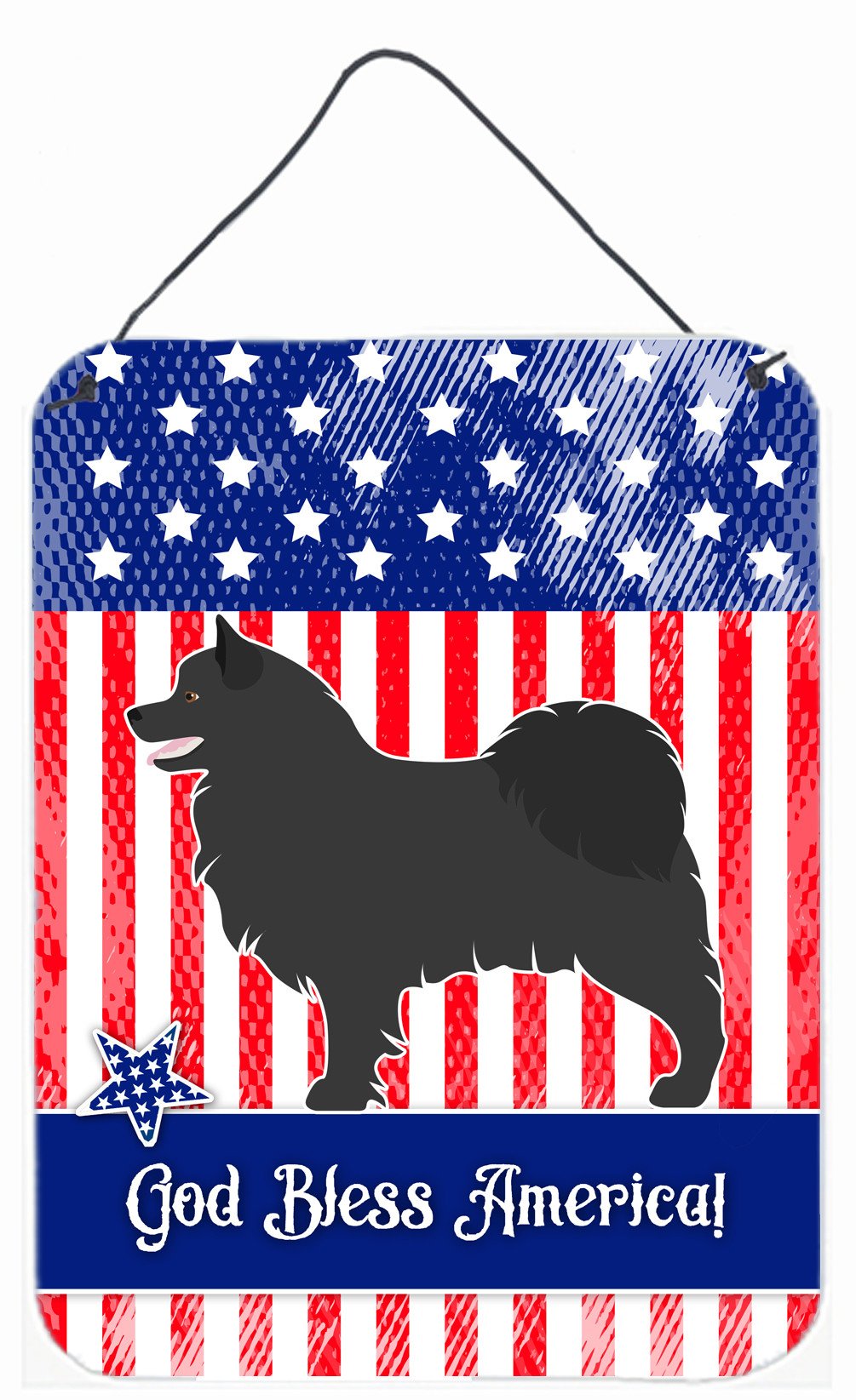 Swedish Lapphund American Wall or Door Hanging Prints BB8428DS1216 by Caroline's Treasures