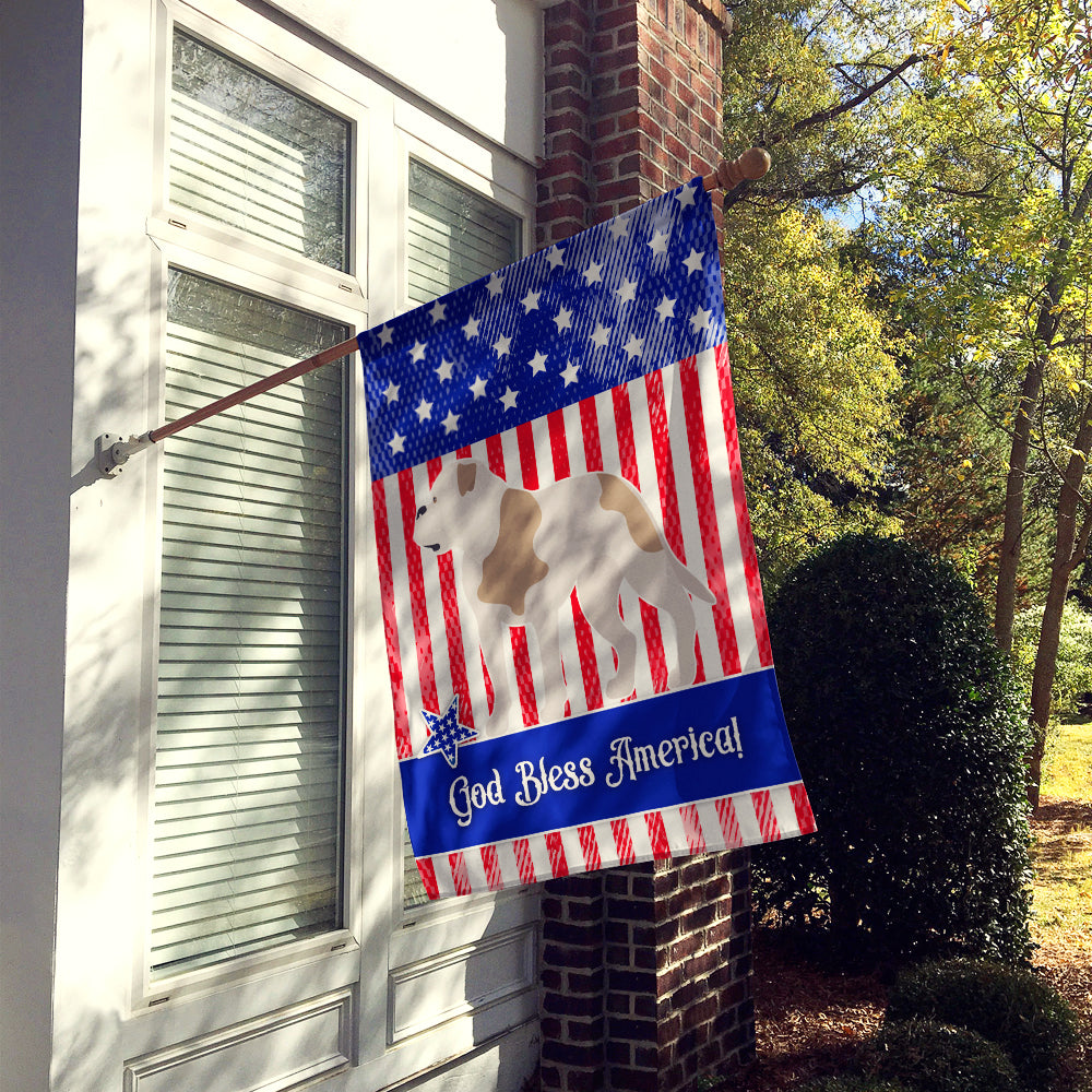 American Bulldog American Flag Canvas House Size BB8429CHF