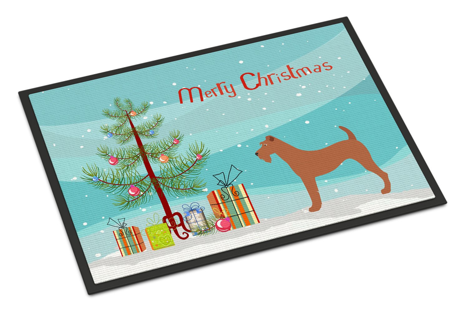 Irish Terrier Christmas Indoor or Outdoor Mat 24x36 BB8438JMAT by Caroline's Treasures
