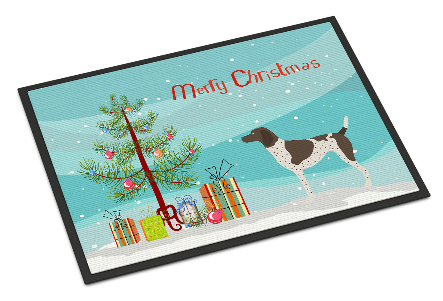 German Shorthaired Pointer Christmas Indoor or Outdoor Mat 18x27 BB8445MAT - the-store.com