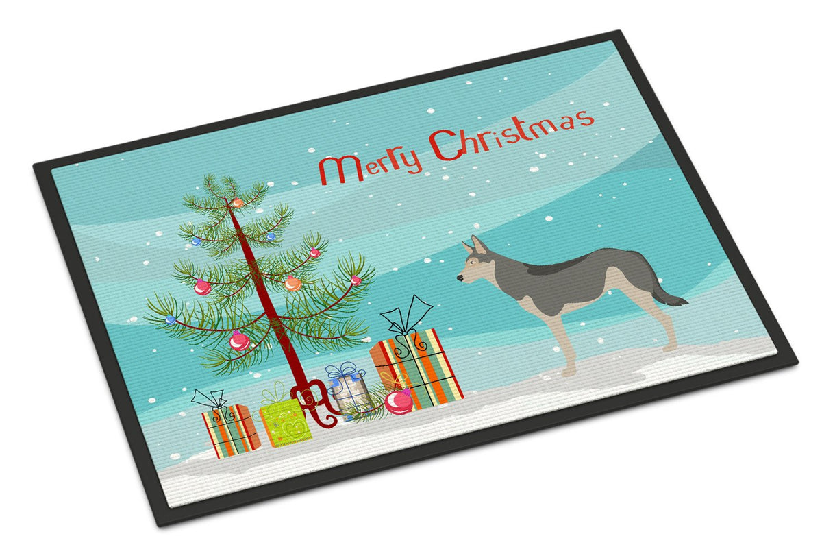 Saarloos Wolfdog Christmas Indoor or Outdoor Mat 24x36 BB8458JMAT by Caroline&#39;s Treasures