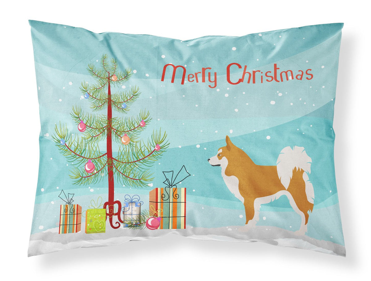 Icelandic Sheepdog Christmas Fabric Standard Pillowcase BB8502PILLOWCASE by Caroline&#39;s Treasures