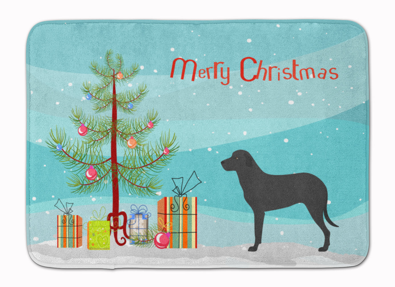 Majorca Shepherd Dog Christmas Machine Washable Memory Foam Mat BB8508RUG - the-store.com