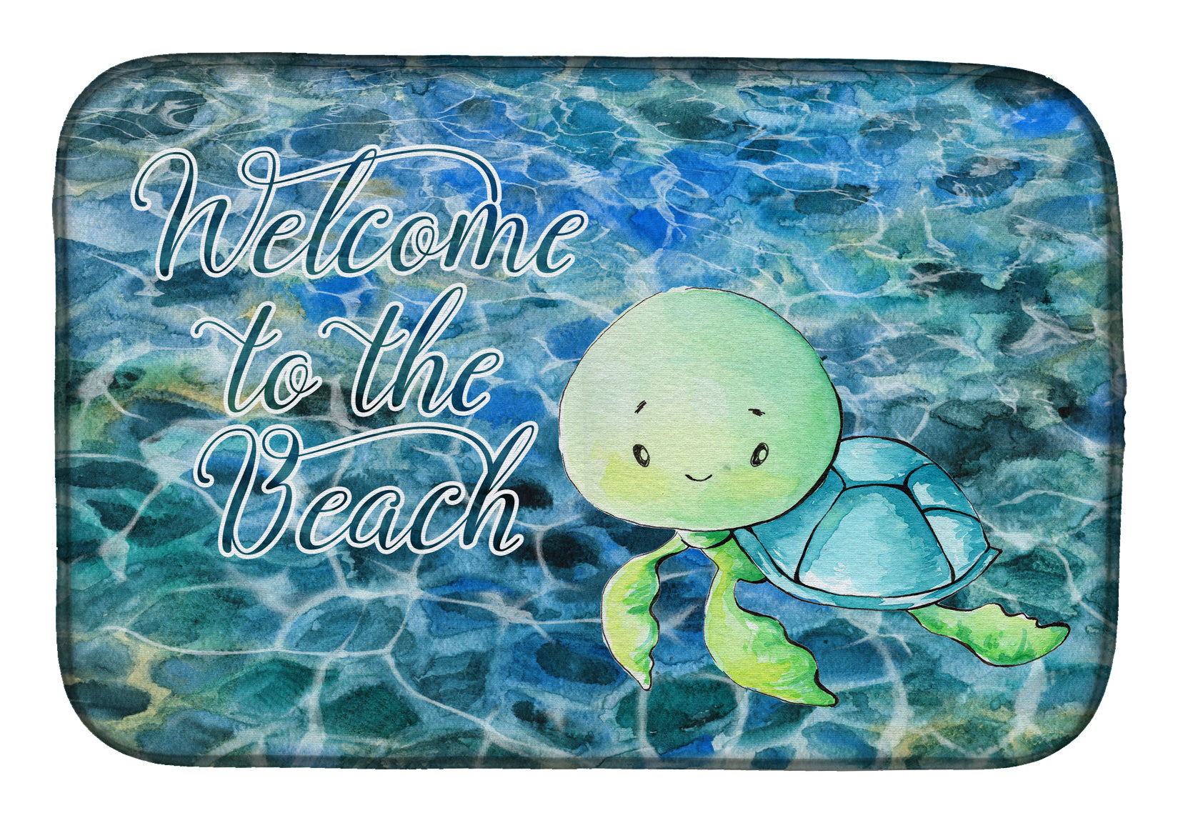 Sea Turtle Welcome Dish Drying Mat BB8520DDM