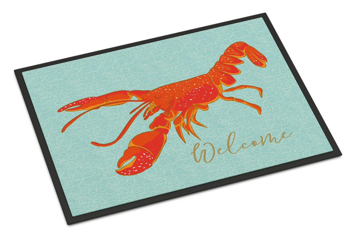 Lobster Welcome Indoor or Outdoor Mat 24x36 BB8534JMAT by Caroline&#39;s Treasures