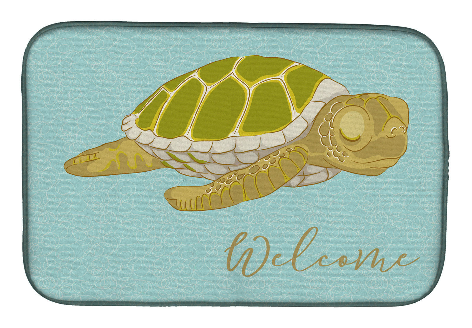 Sea Turtle Welcome Dish Drying Mat BB8562DDM
