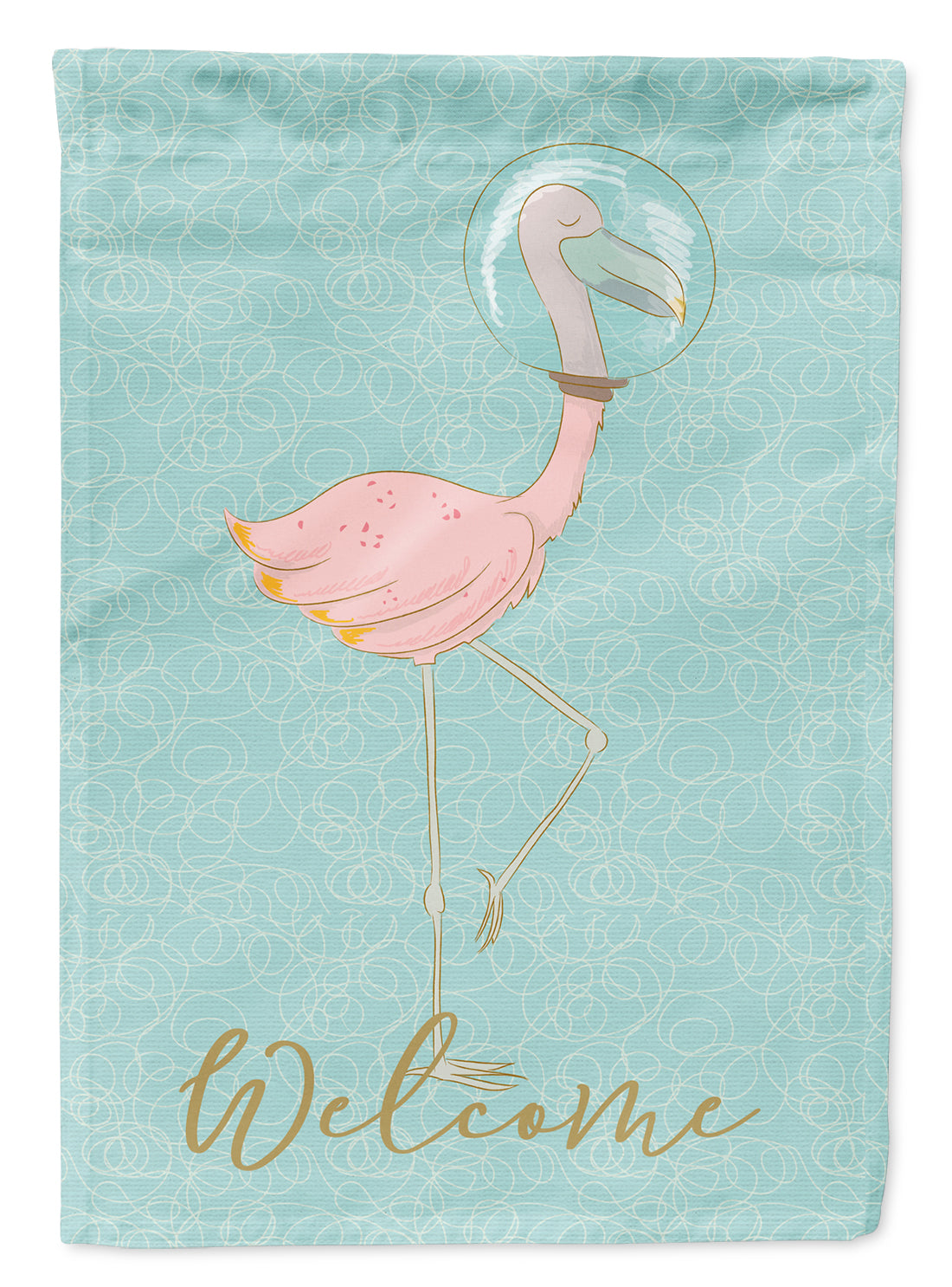 Flamingo Underwater Welcome Flag Garden Size BB8565GF
