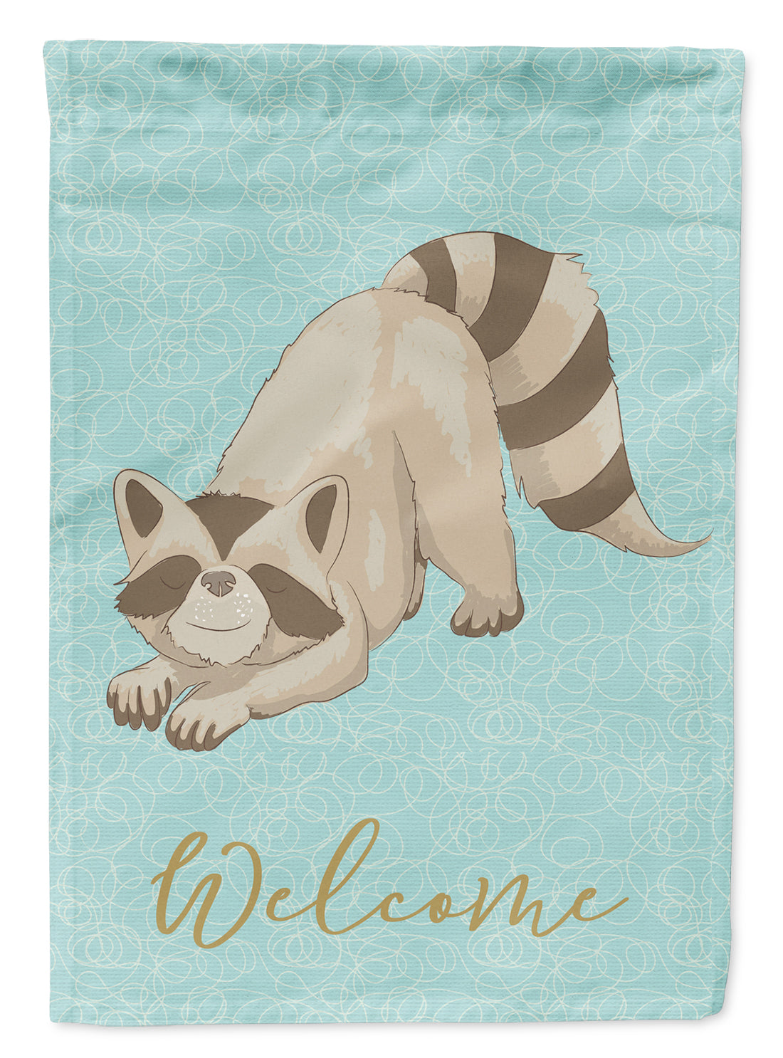 Raccoon Welcome Flag Garden Size BB8569GF