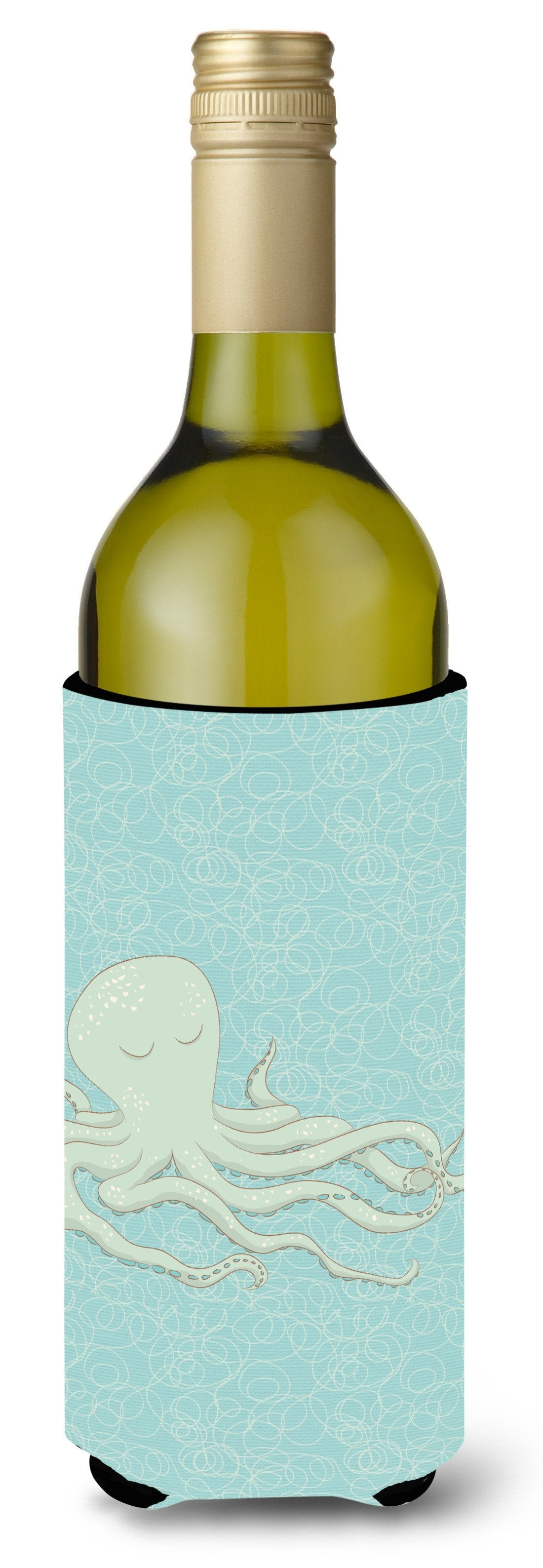 Octopus Wine Bottle Beverge Insulator Hugger BB8573LITERK by Caroline's Treasures