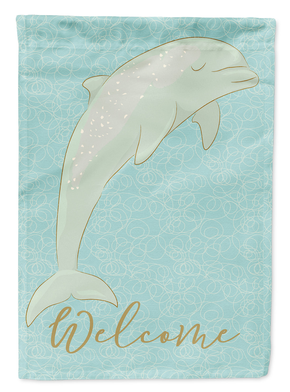 Dolphin Welcome Flag Canvas House Size BB8581CHF