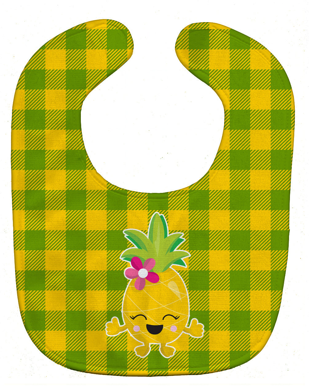 Pineapple Girl Laughy Face Baby Bib BB8963BIB - the-store.com