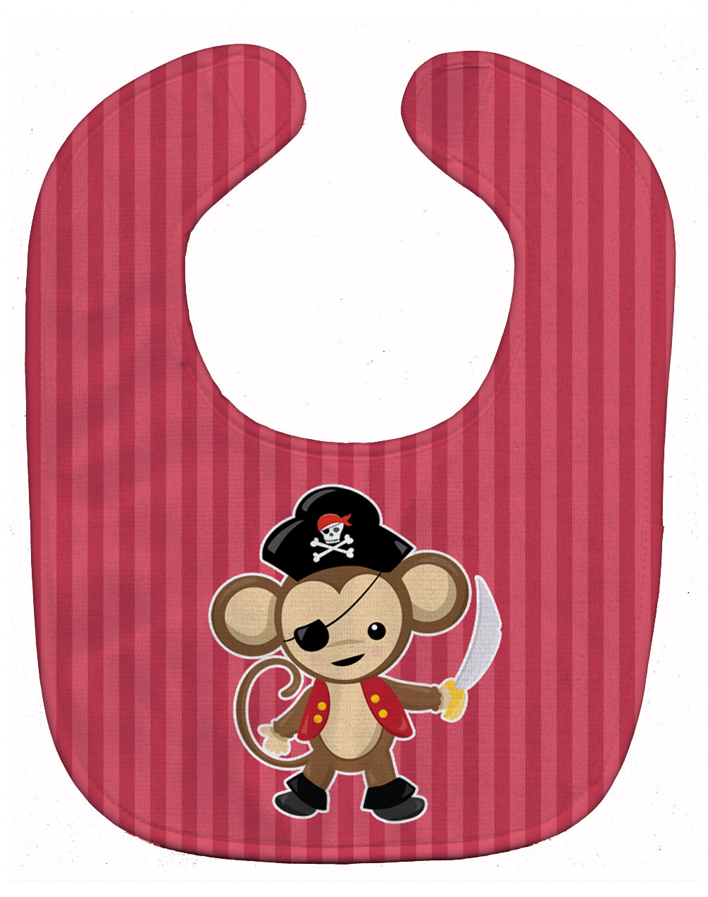 Pirate Monkey Red Baby Bib BB8973BIB - the-store.com