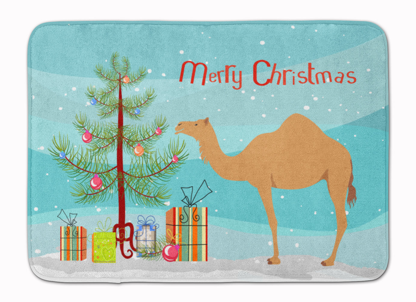 Arabian Camel Dromedary Christmas Machine Washable Memory Foam Mat BB9184RUG - the-store.com