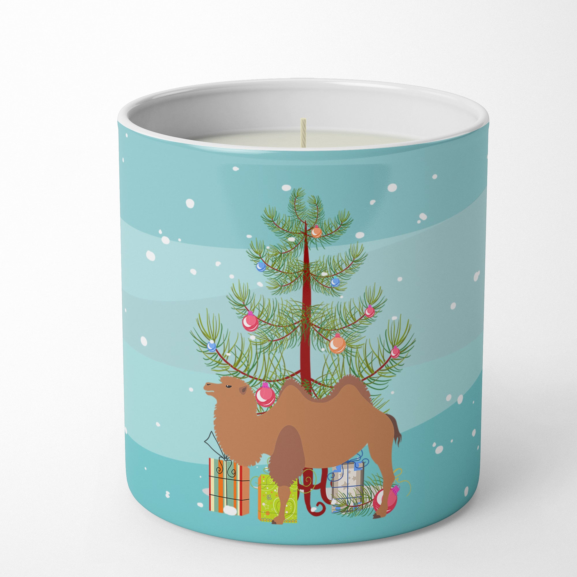 Buy this Bactrian Camel Christmas 10 oz Decorative Soy Candle