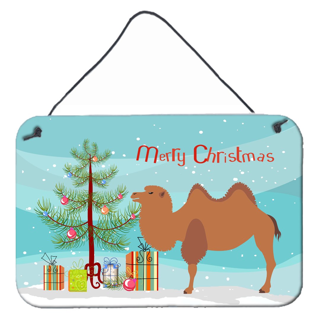 Bactrian Camel Christmas Wall or Door Hanging Prints BB9185DS812 by Caroline's Treasures