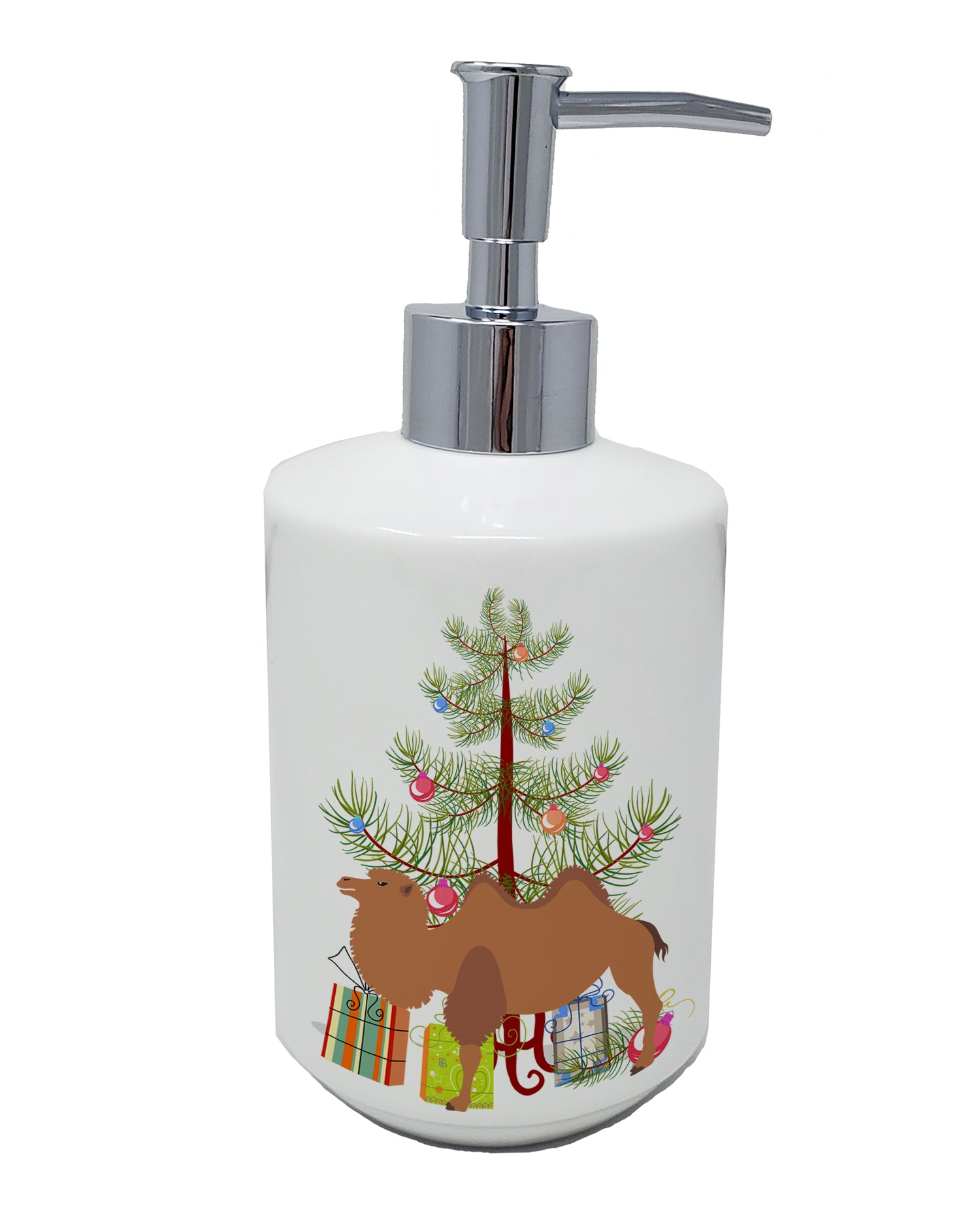 Buy this Bactrian Camel Christmas Ceramic Soap Dispenser