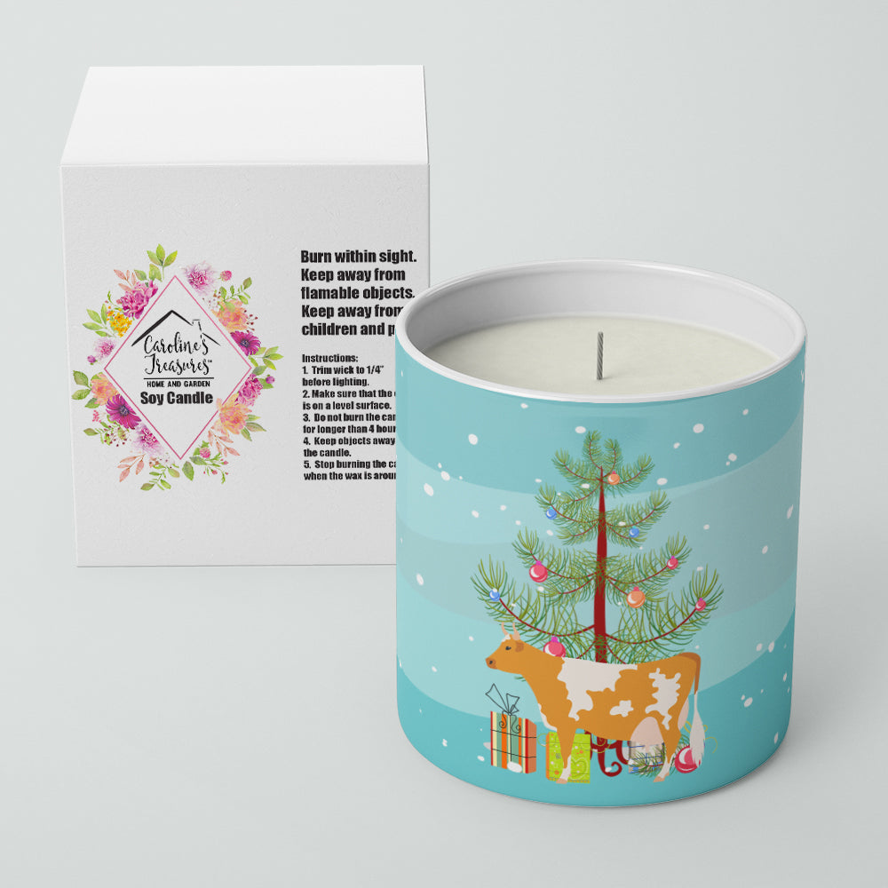 Buy this Guernsey Cow Christmas 10 oz Decorative Soy Candle