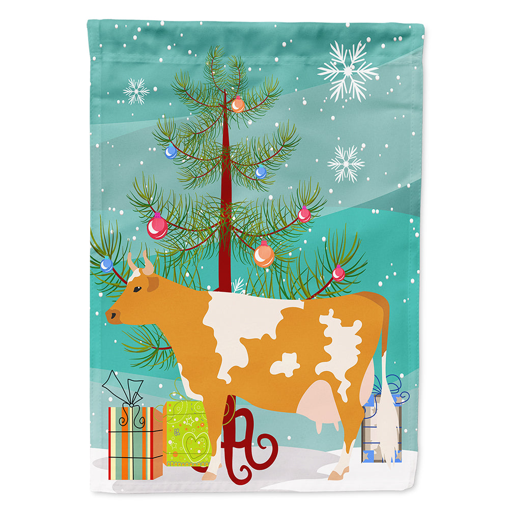Guernsey Cow Christmas Flag Canvas House Size BB9188CHF