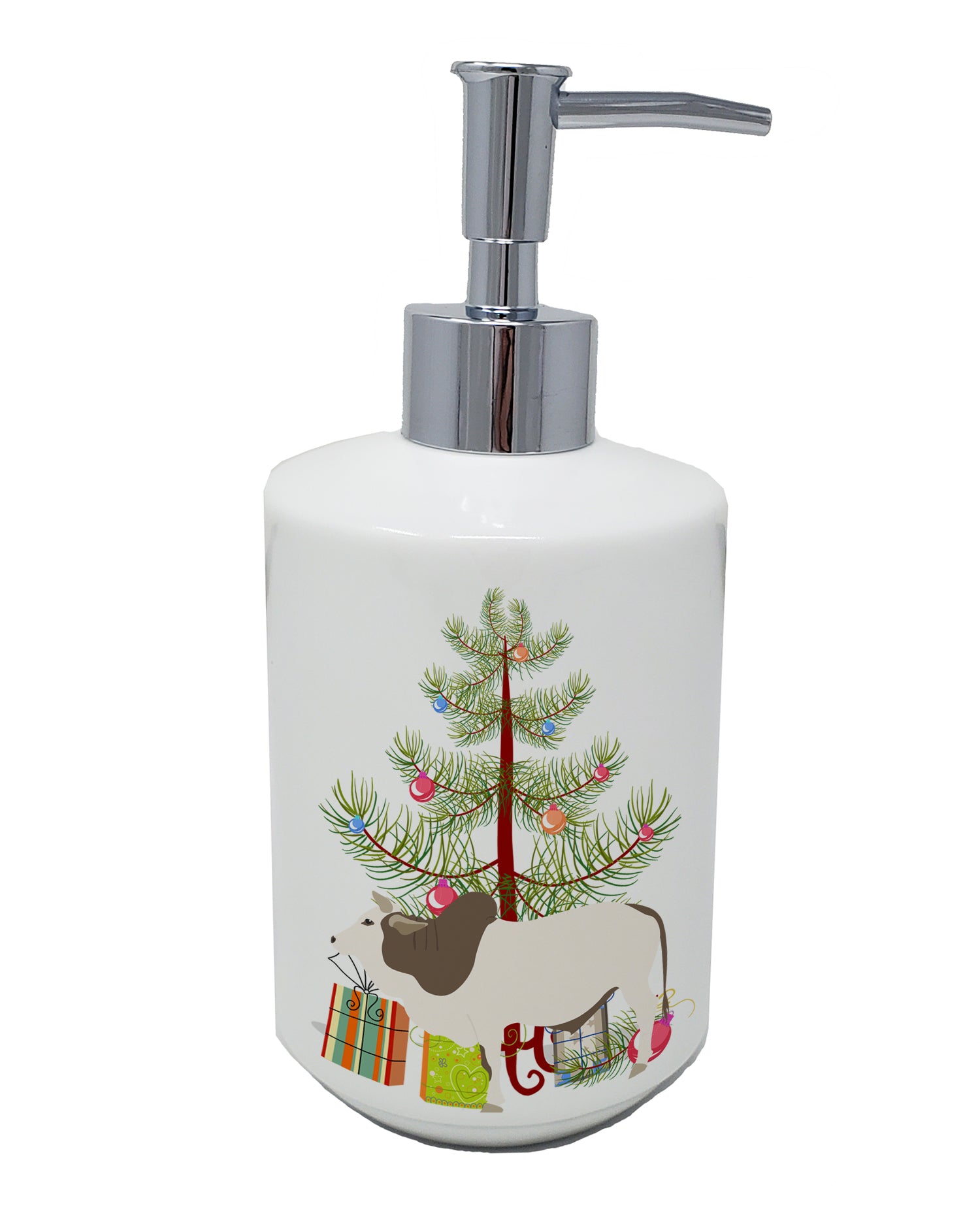 Buy this Malvi Cow Christmas Ceramic Soap Dispenser