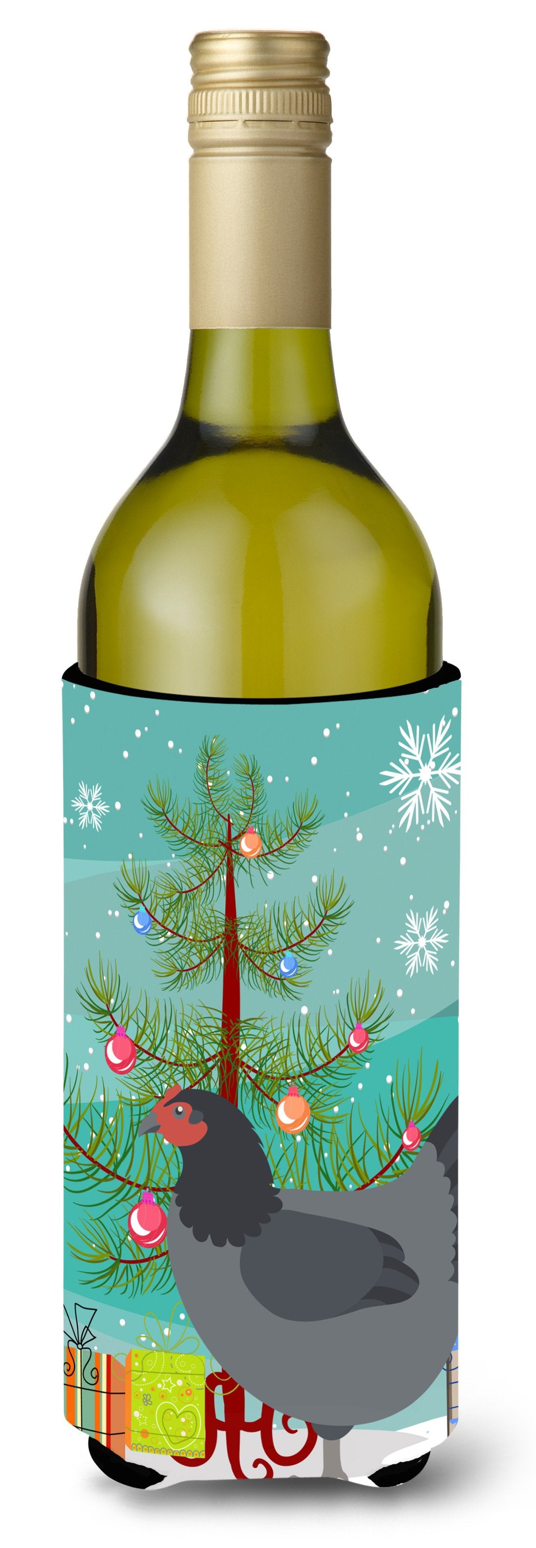 Jersey Giant Chicken Christmas Wine Bottle Beverge Insulator Hugger BB9202LITERK by Caroline's Treasures