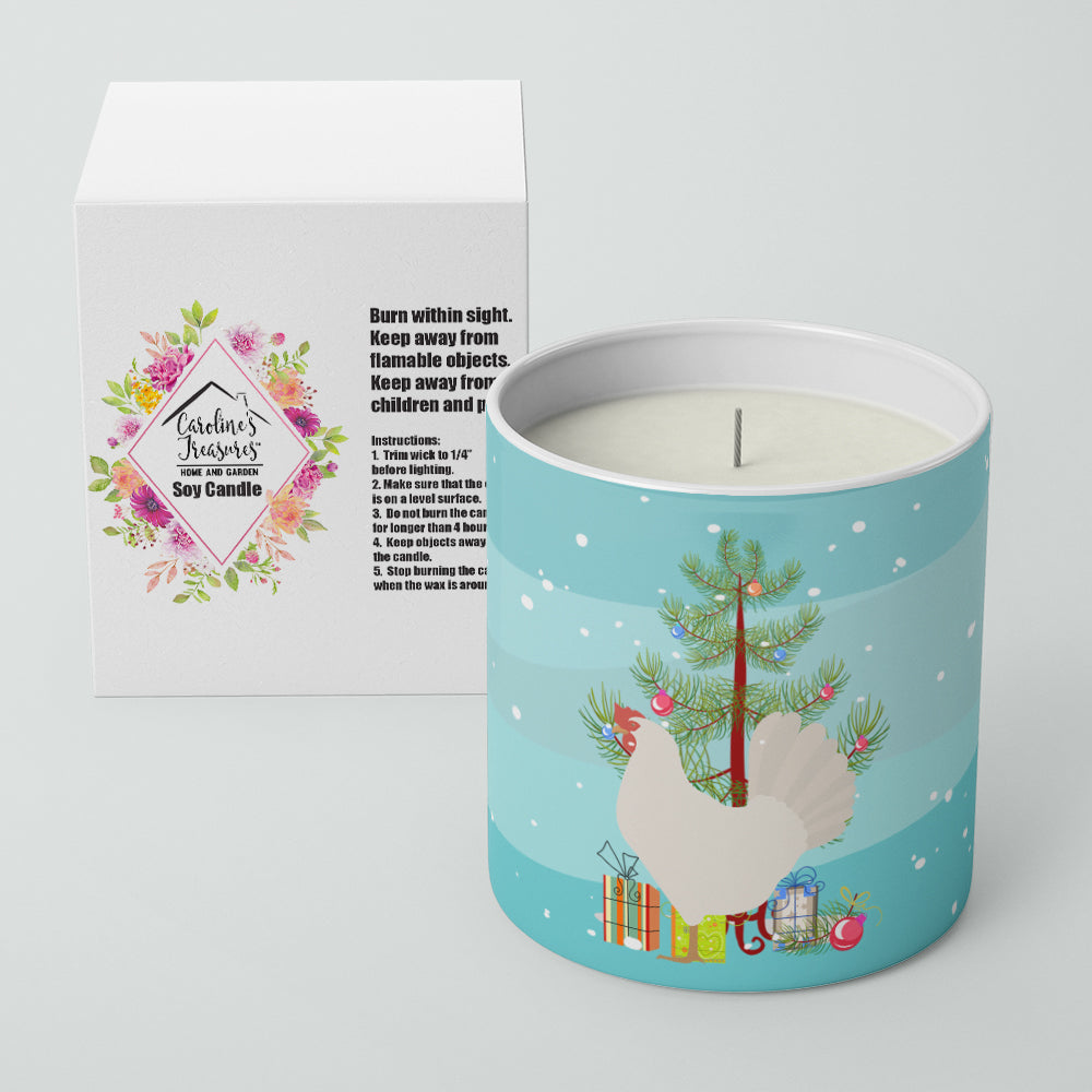 Leghorn Chicken Christmas 10 oz Decorative Soy Candle - the-store.com