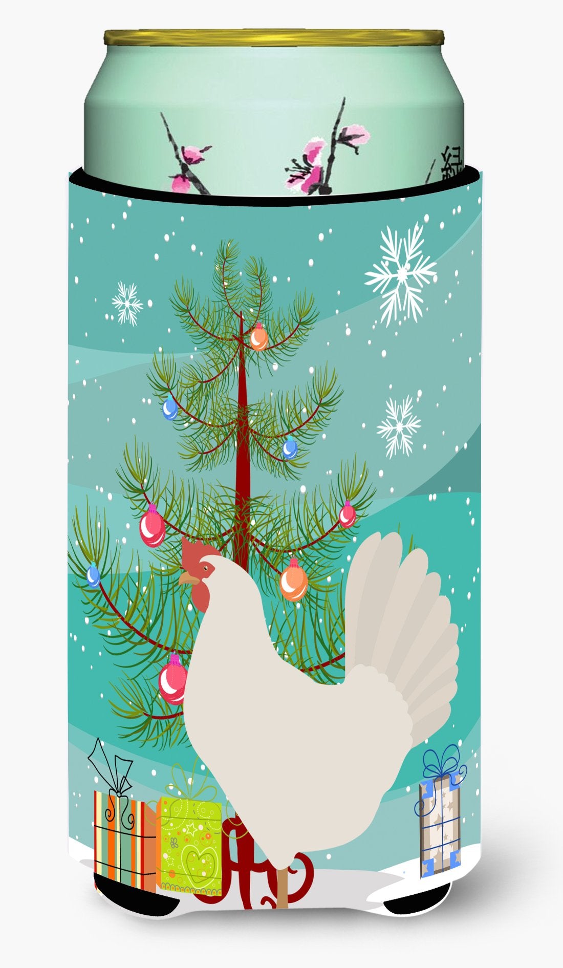 Leghorn Chicken Christmas Tall Boy Beverage Insulator Hugger BB9207TBC by Caroline's Treasures