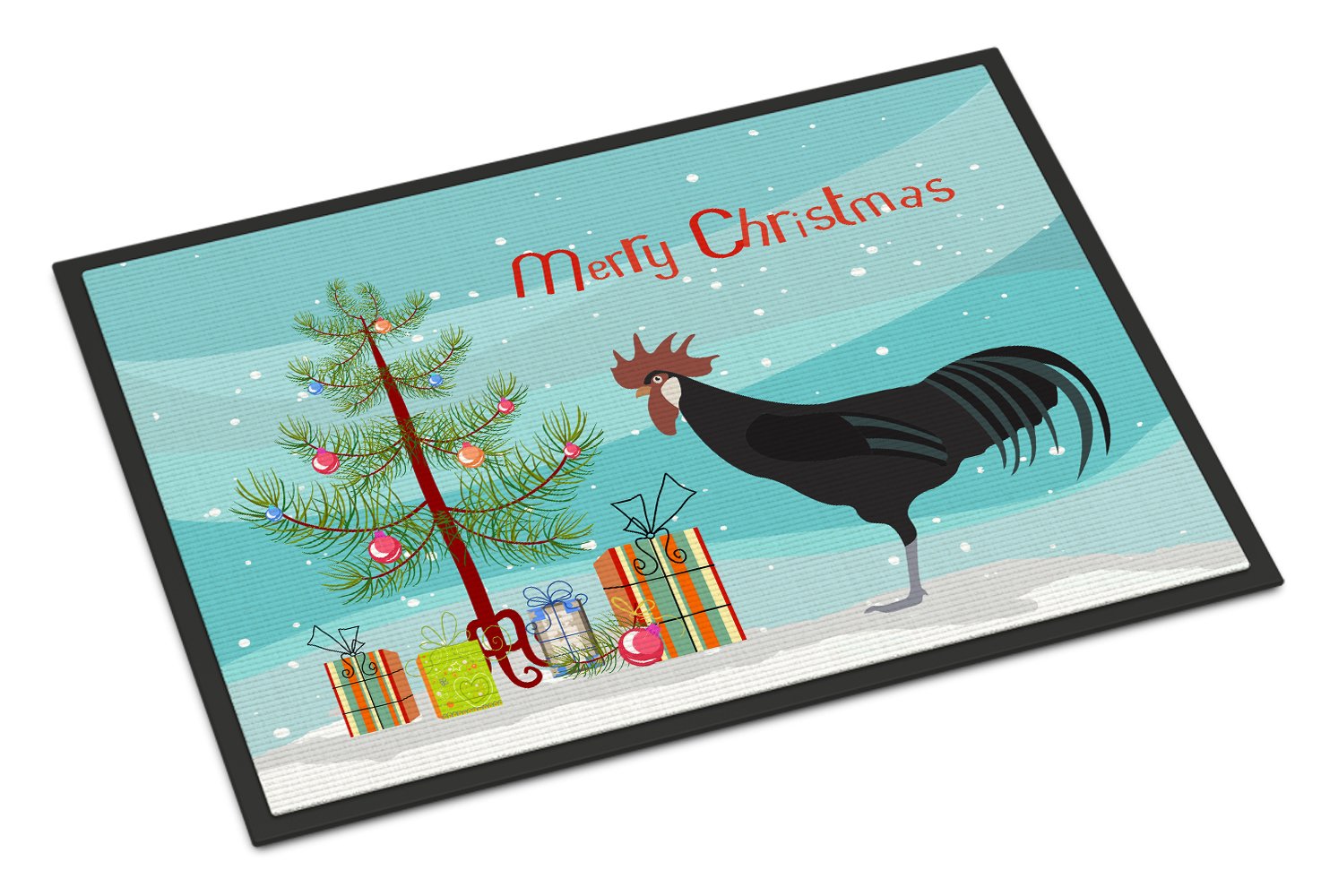 Minorca Ctalalan Chicken Christmas Indoor or Outdoor Mat 24x36 BB9208JMAT by Caroline's Treasures