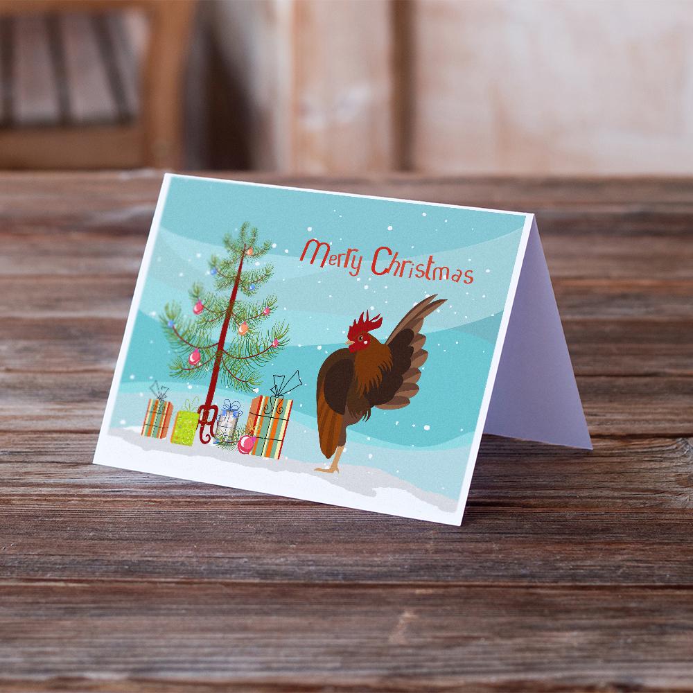 Buy this Malaysian Serama Chicken Christmas Greeting Cards and Envelopes Pack of 8