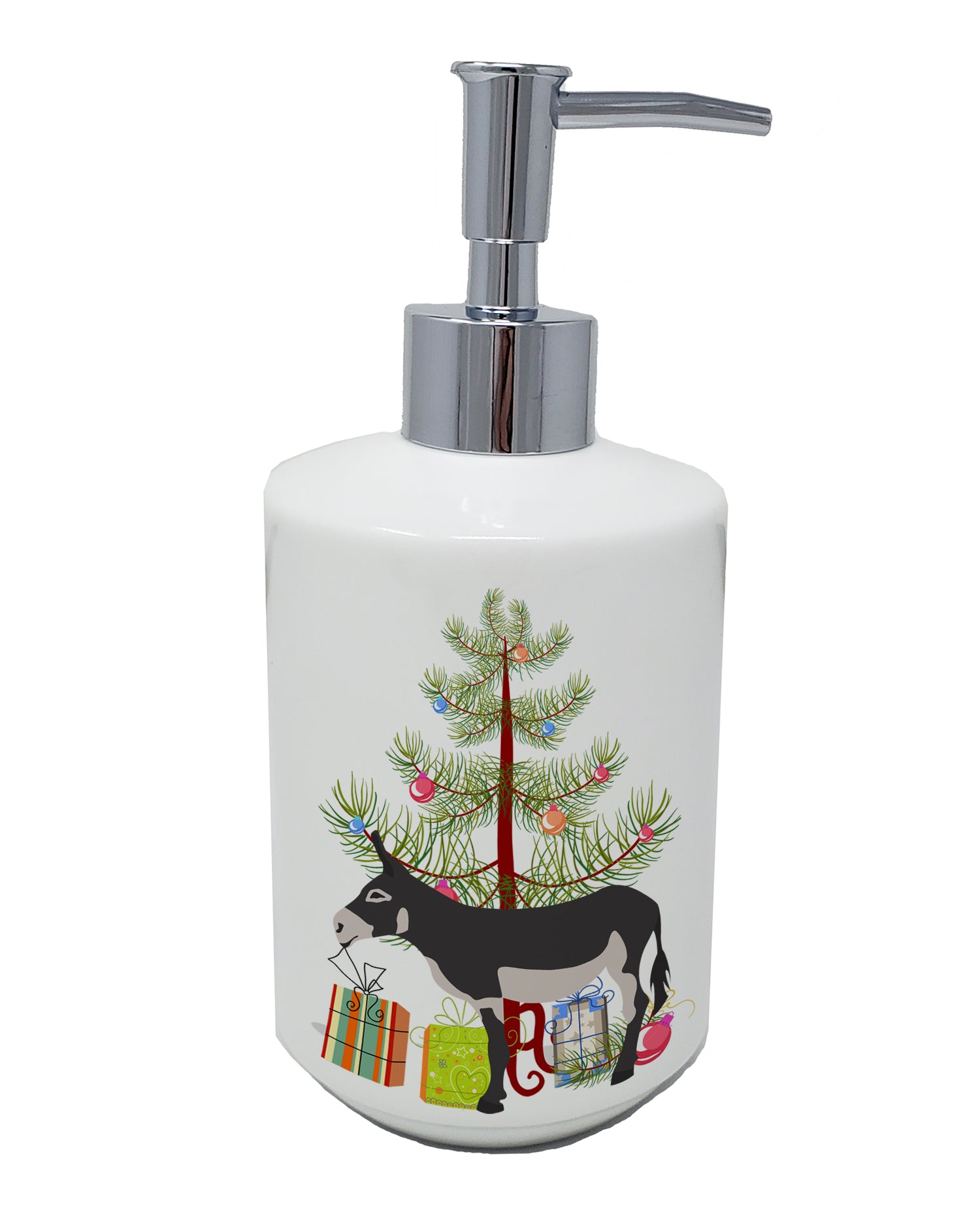 Buy this American Mammoth Jack Donkey Christmas Ceramic Soap Dispenser