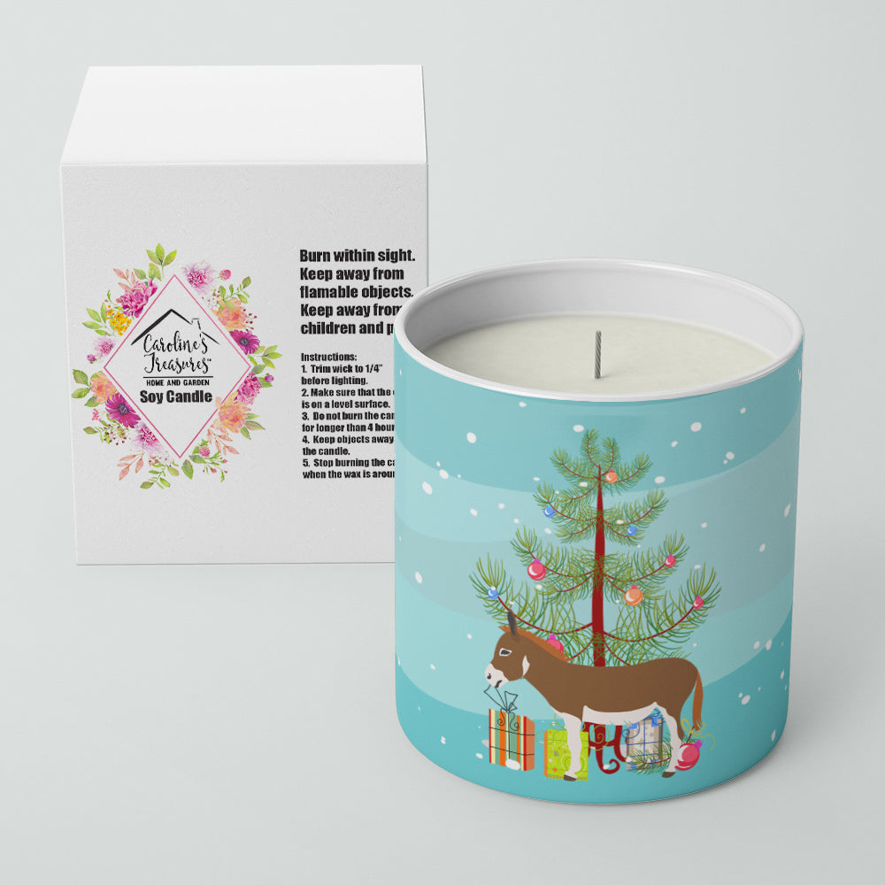 Buy this Miniature Mediterranian Donkey Christmas 10 oz Decorative Soy Candle