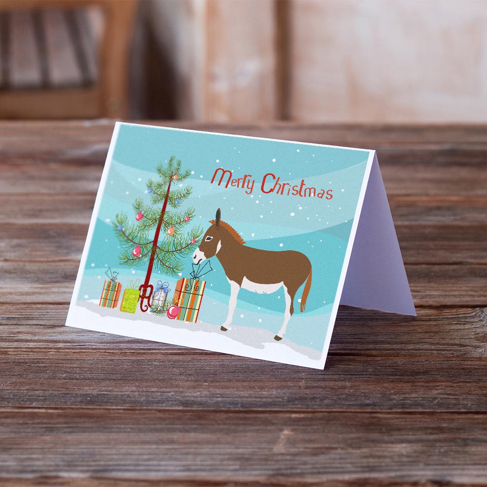 Buy this Miniature Mediterranian Donkey Christmas Greeting Cards and Envelopes Pack of 8