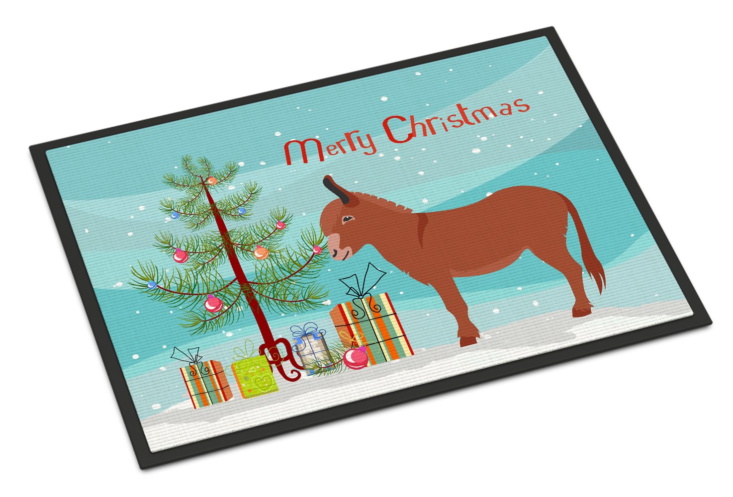Irish Donkey Christmas Indoor or Outdoor Mat 24x36 BB9215JMAT by Caroline's Treasures