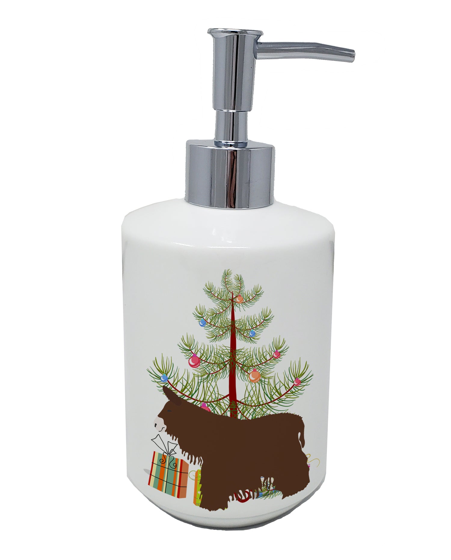 Buy this Poitou Poiteuin Donkey Christmas Ceramic Soap Dispenser