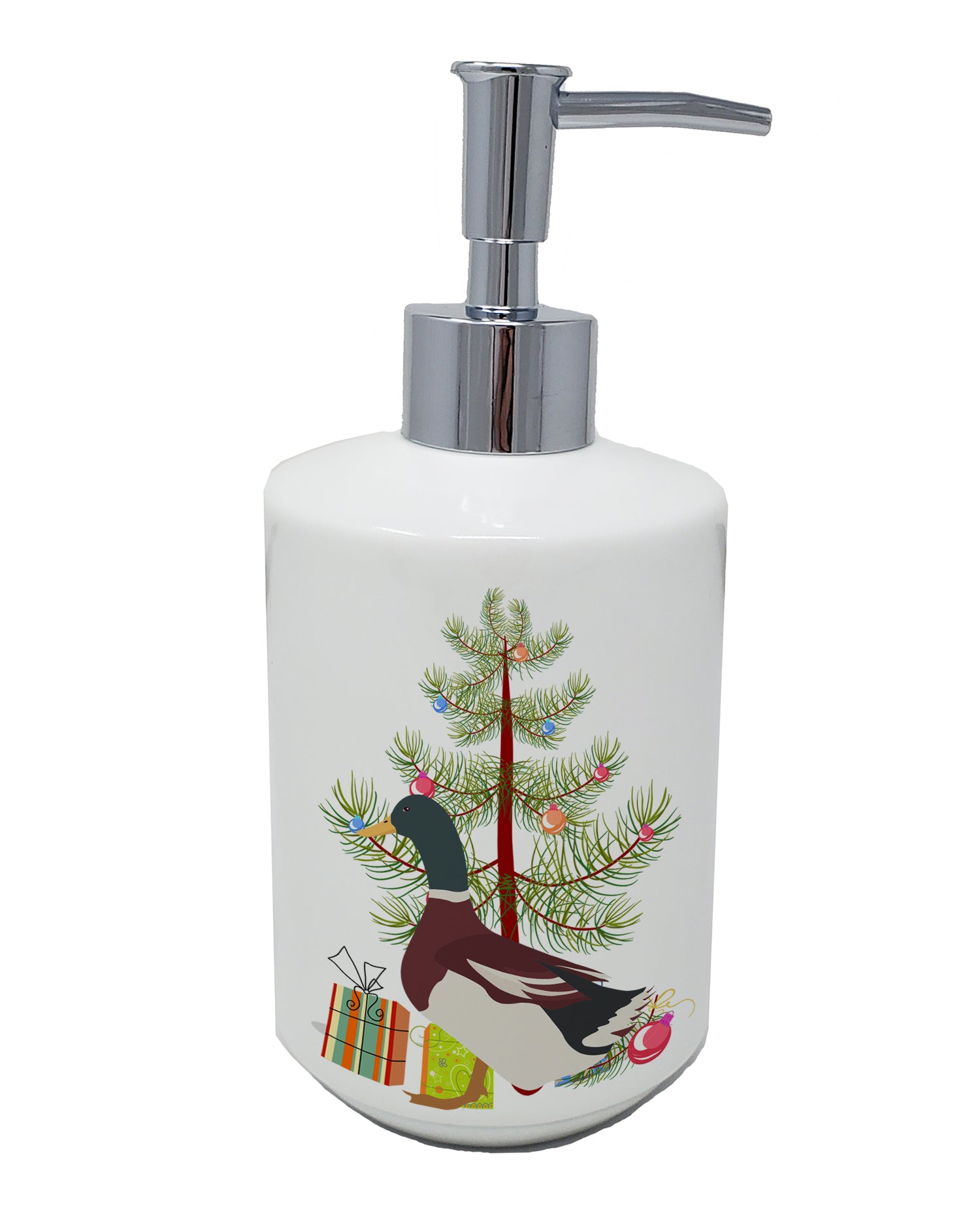 Buy this Rouen Duck Christmas Ceramic Soap Dispenser