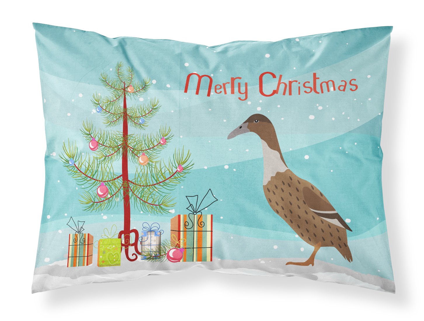 Dutch Hook Bill Duck Christmas Fabric Standard Pillowcase BB9228PILLOWCASE by Caroline's Treasures