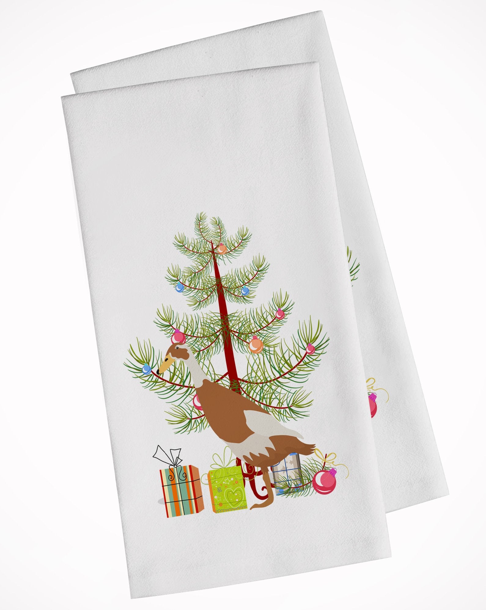 Indian Runner Duck Christmas White Kitchen Towel Set of 2 BB9232WTKT by Caroline's Treasures