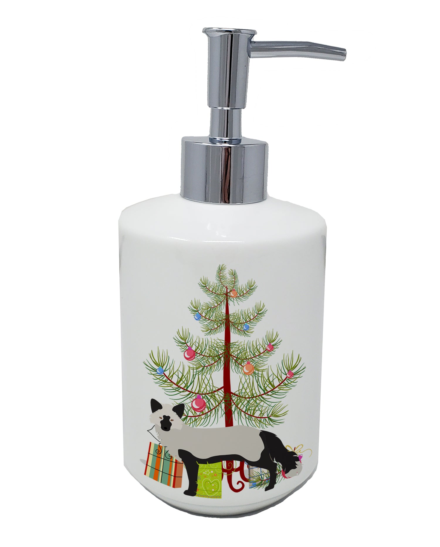 Buy this Silver Fox Christmas Ceramic Soap Dispenser