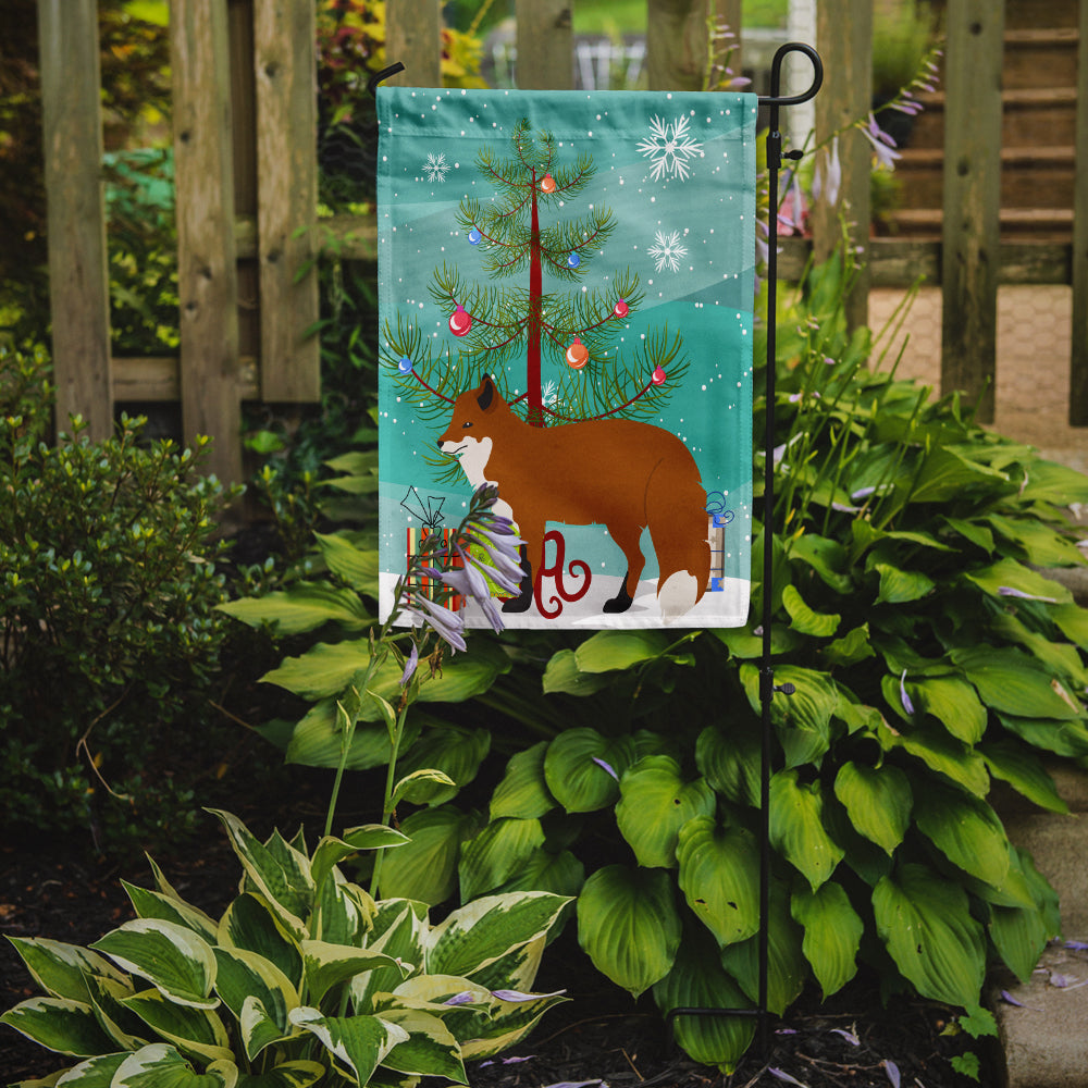 Red Fox Christmas Flag Garden Size BB9243GF