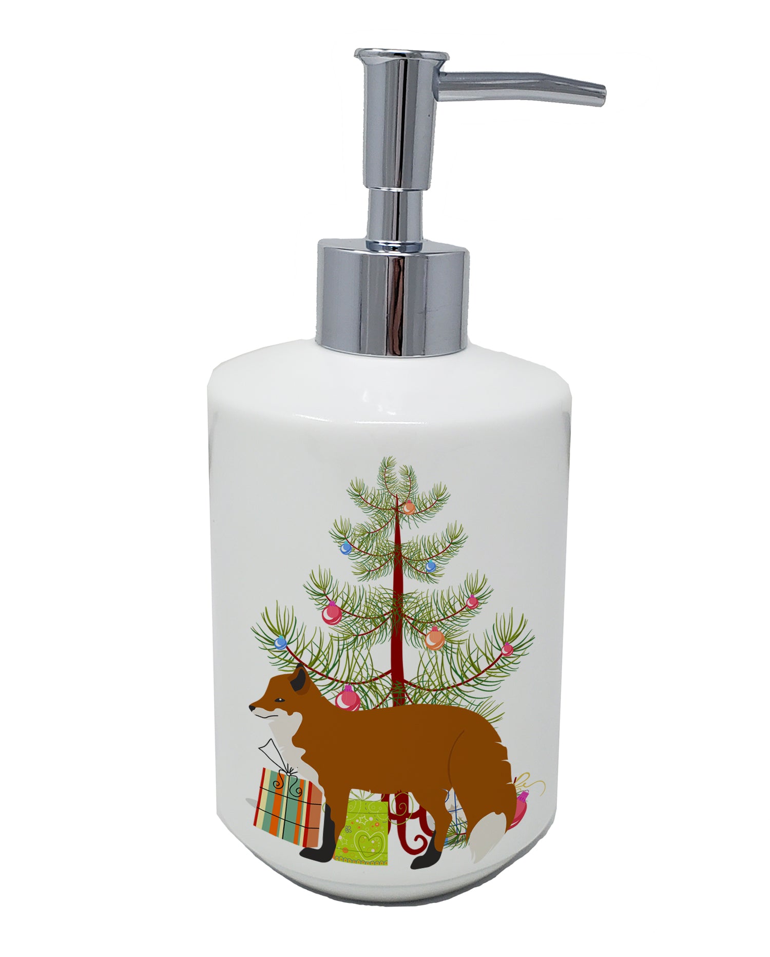 Buy this Red Fox Christmas Ceramic Soap Dispenser