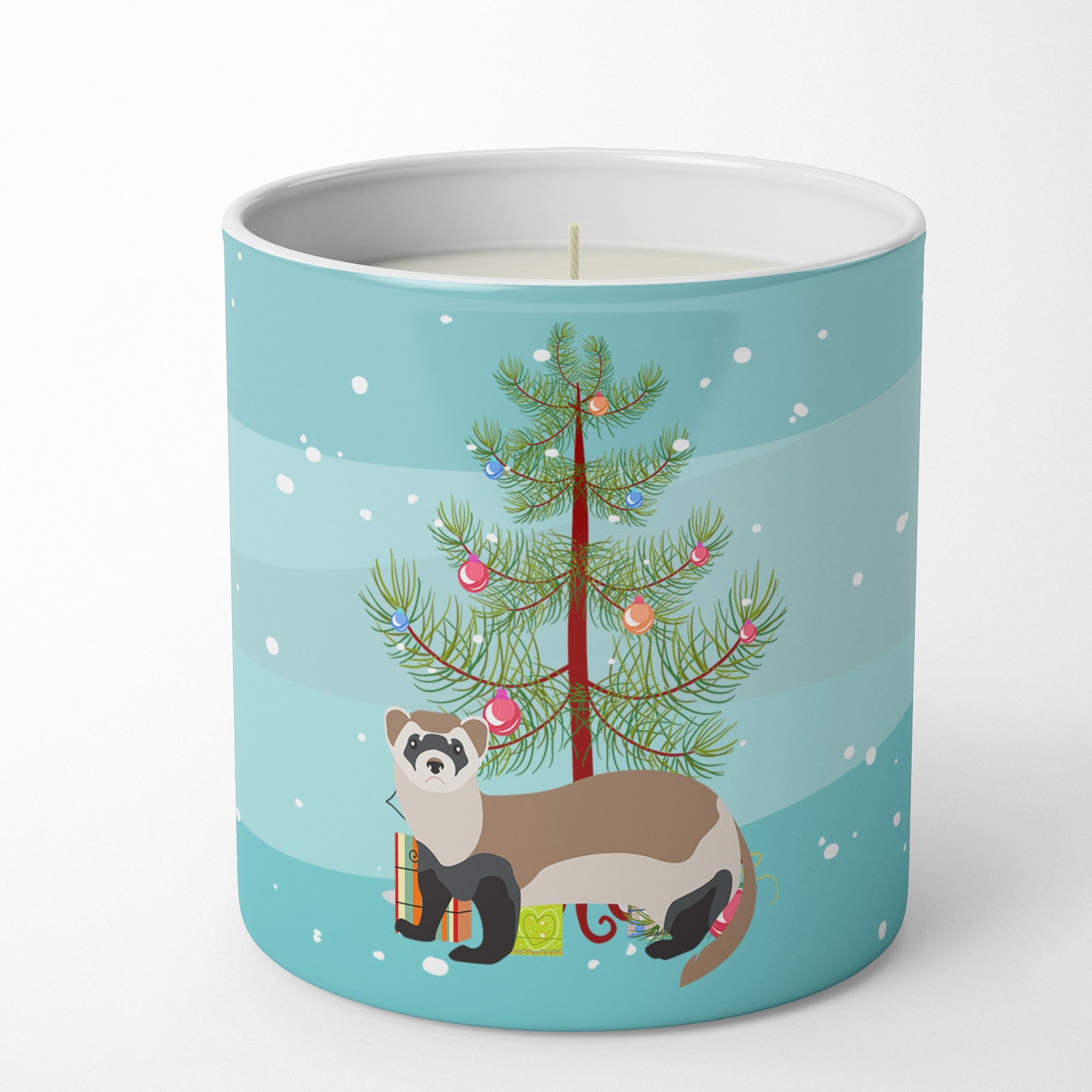 Buy this Ferret Christmas 10 oz Decorative Soy Candle