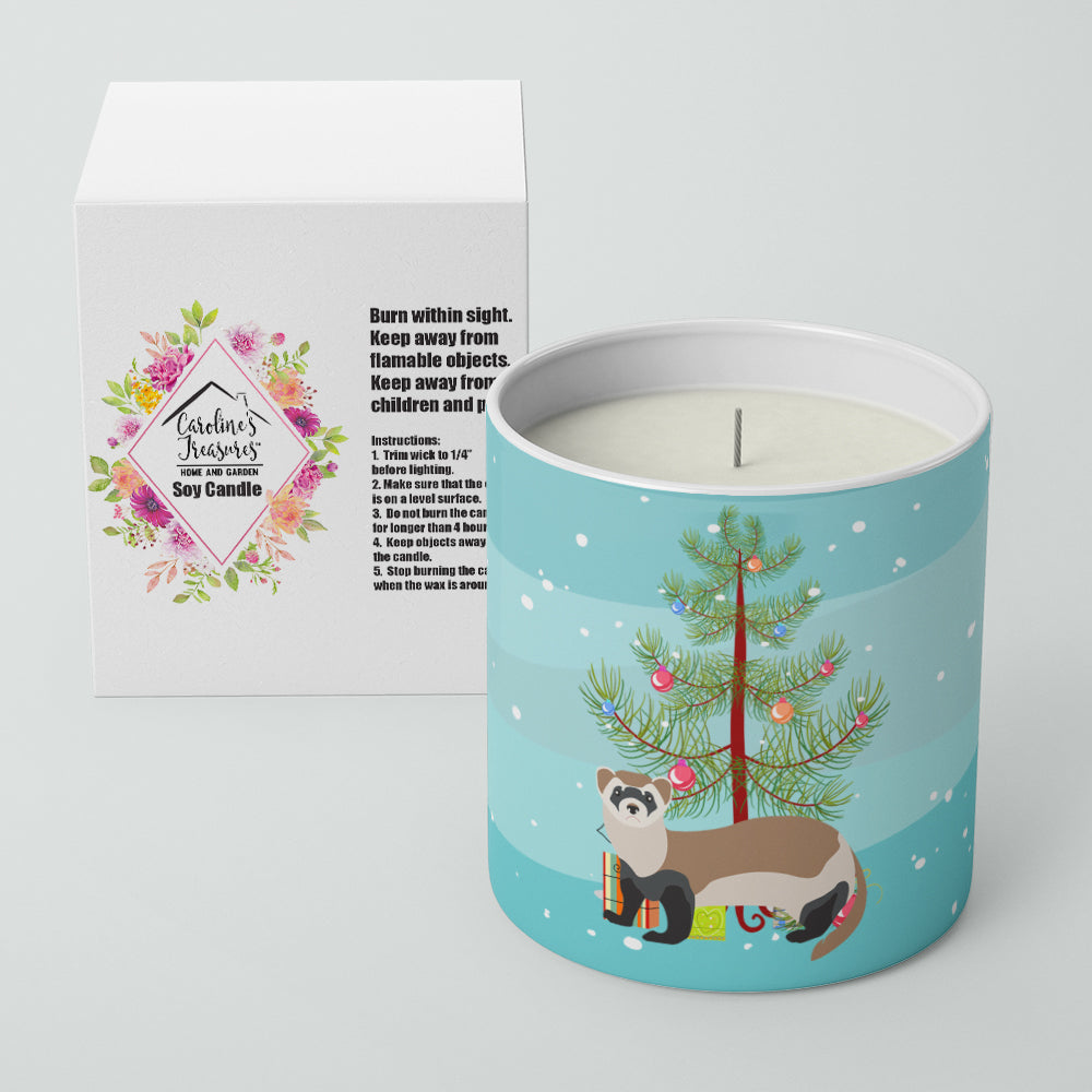 Buy this Ferret Christmas 10 oz Decorative Soy Candle