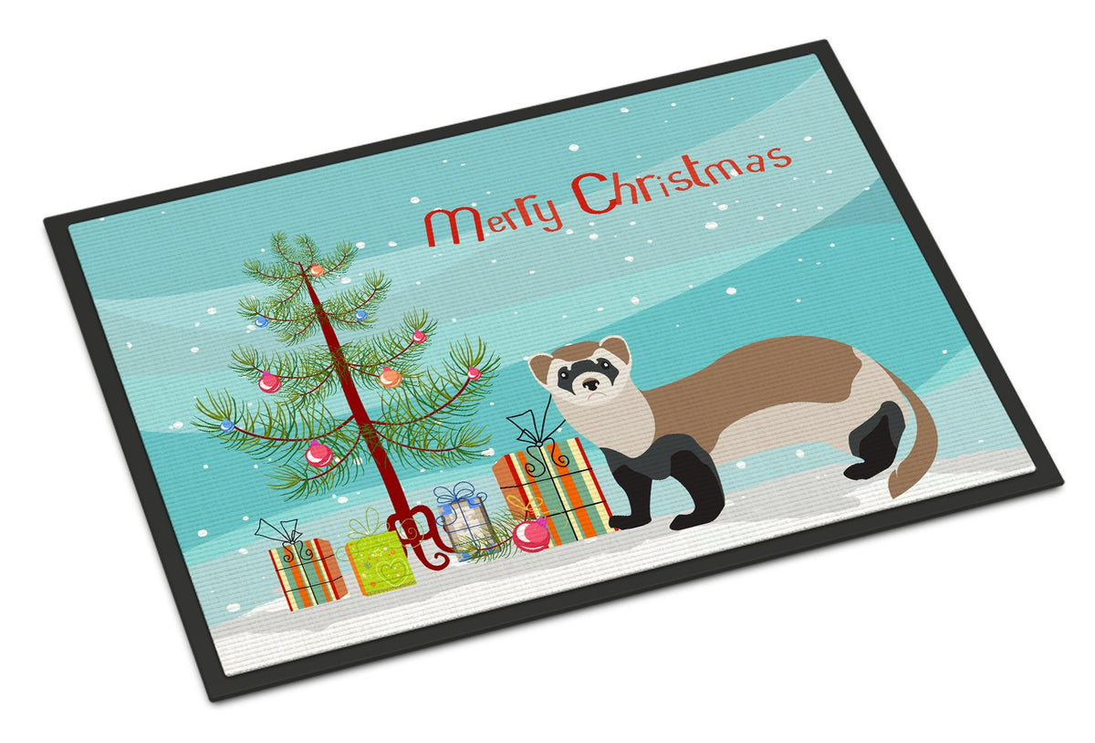 Ferret Christmas Indoor or Outdoor Mat 24x36 BB9245JMAT by Caroline&#39;s Treasures