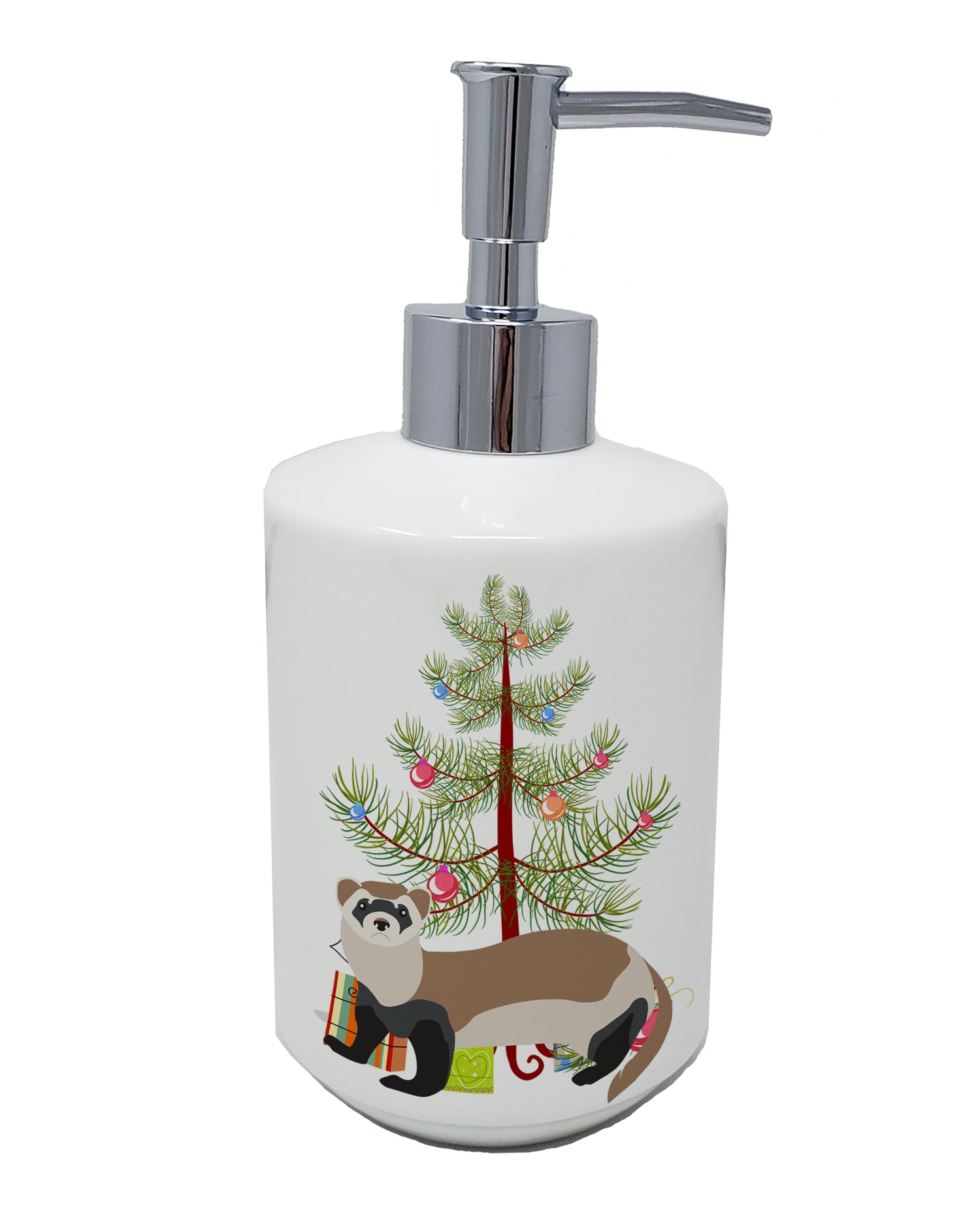 Buy this Ferret Christmas Ceramic Soap Dispenser