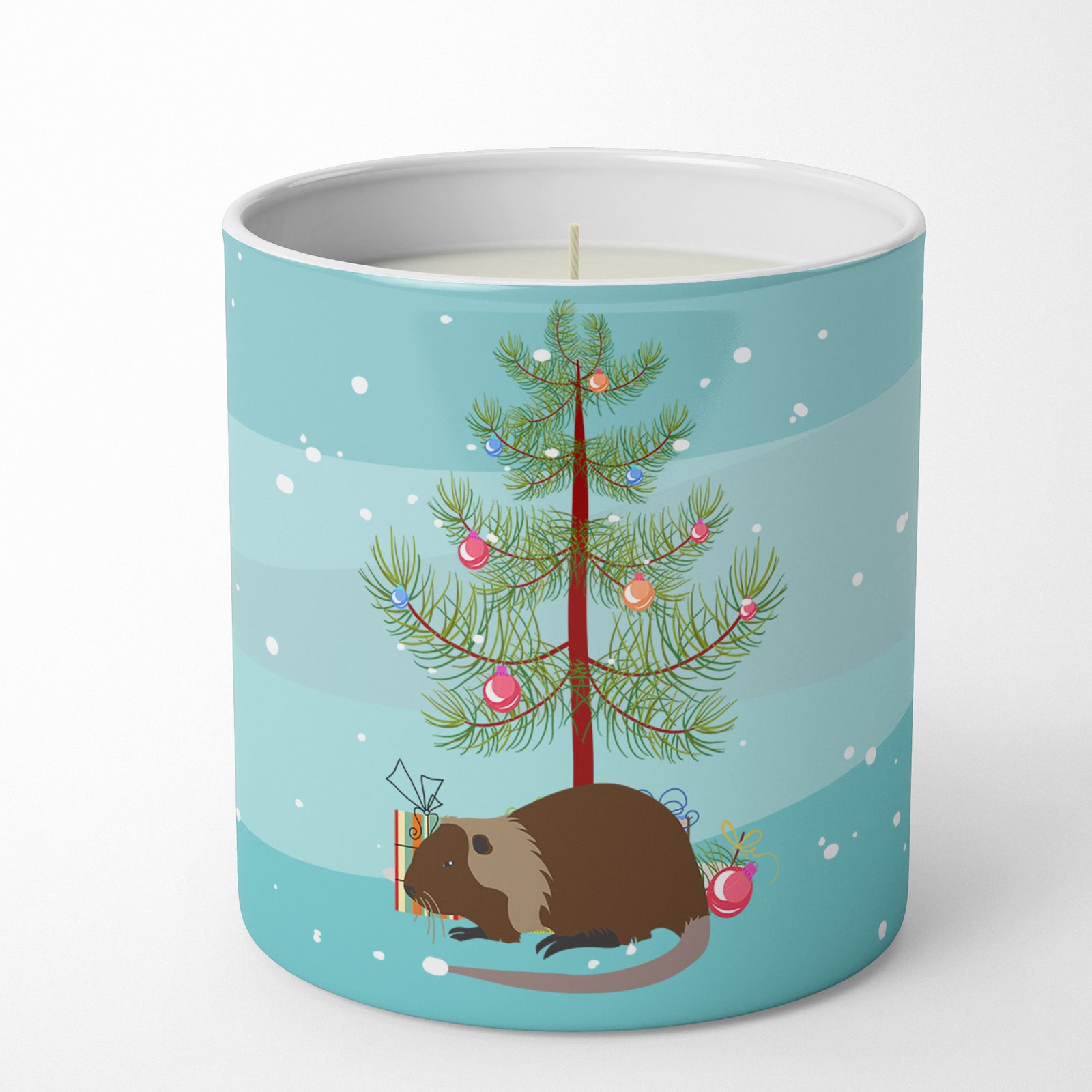 Buy this Coypu Nutria River Rat Christmas 10 oz Decorative Soy Candle