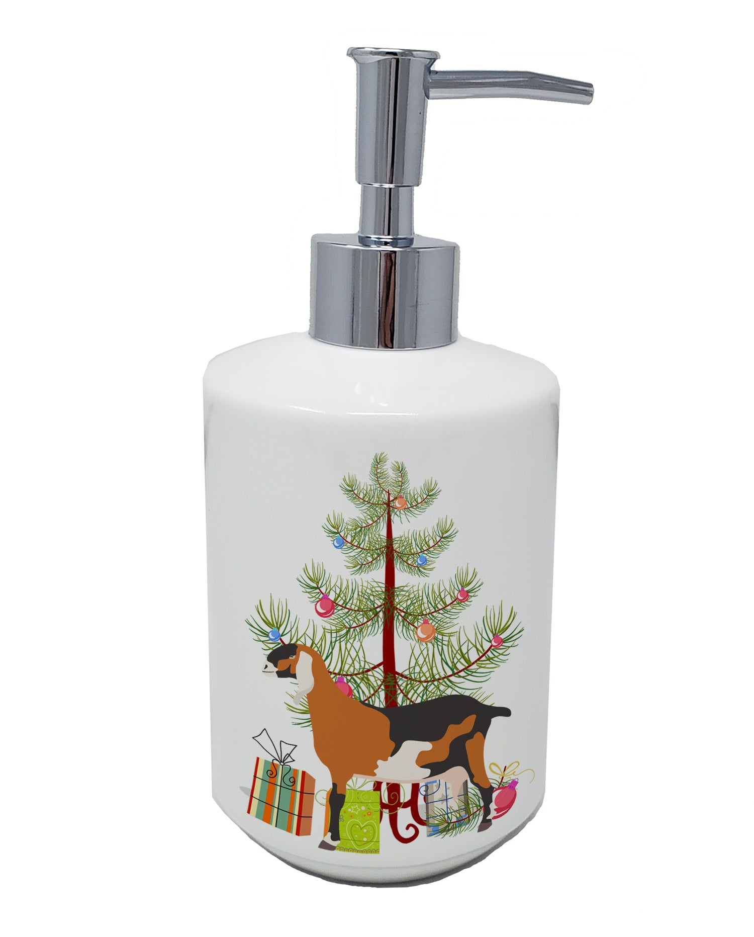 Buy this Anglo-nubian Nubian Goat Christmas Ceramic Soap Dispenser