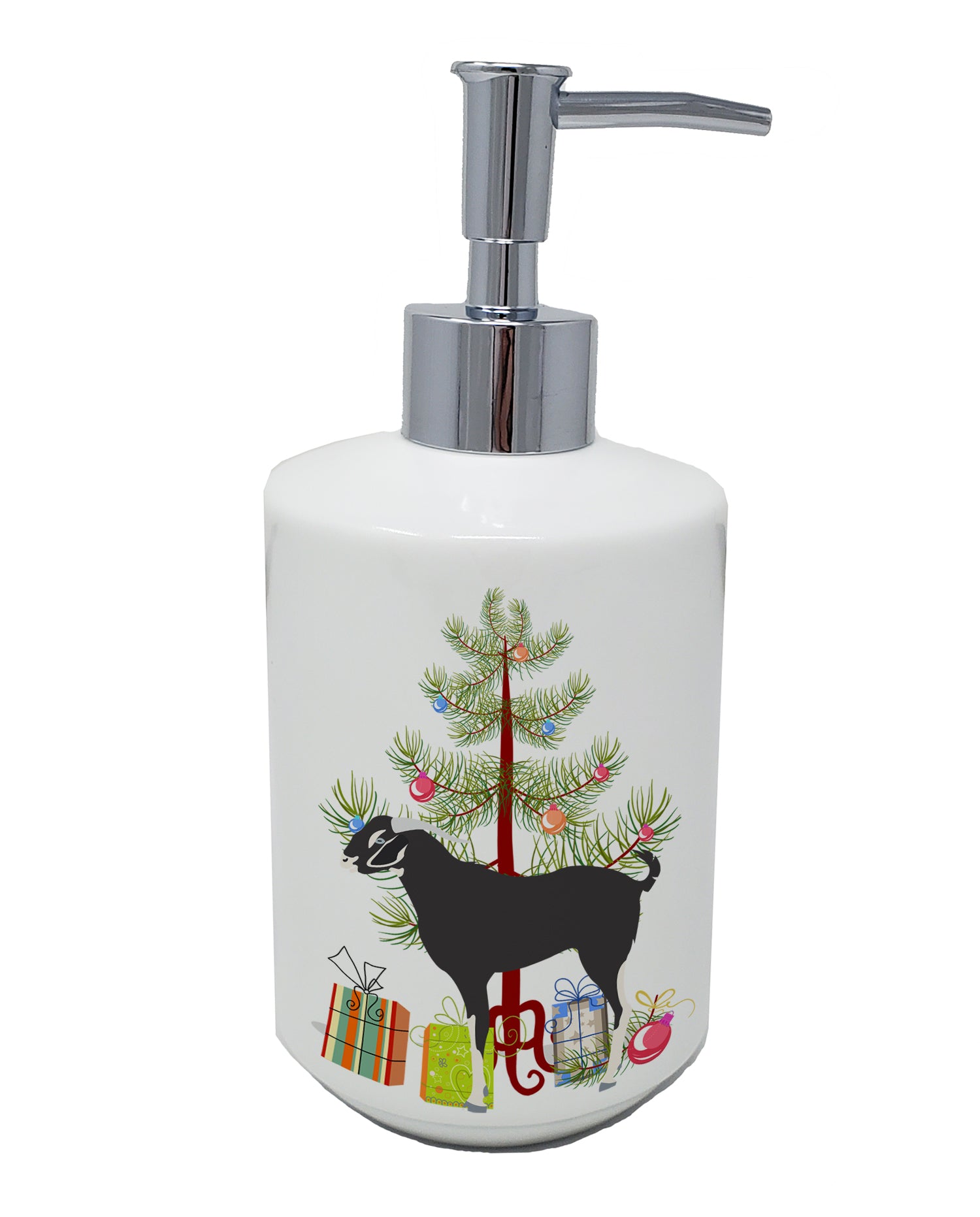 Buy this Black Bengal Goat Christmas Ceramic Soap Dispenser